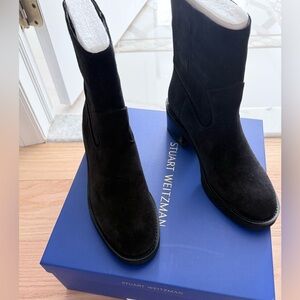 Stuart Weitzman Black Suede Boots/Size  8.5